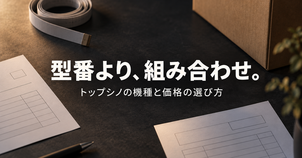 トップシノ（Top-Sino）のT1・T2・RRSの違いと選び方
