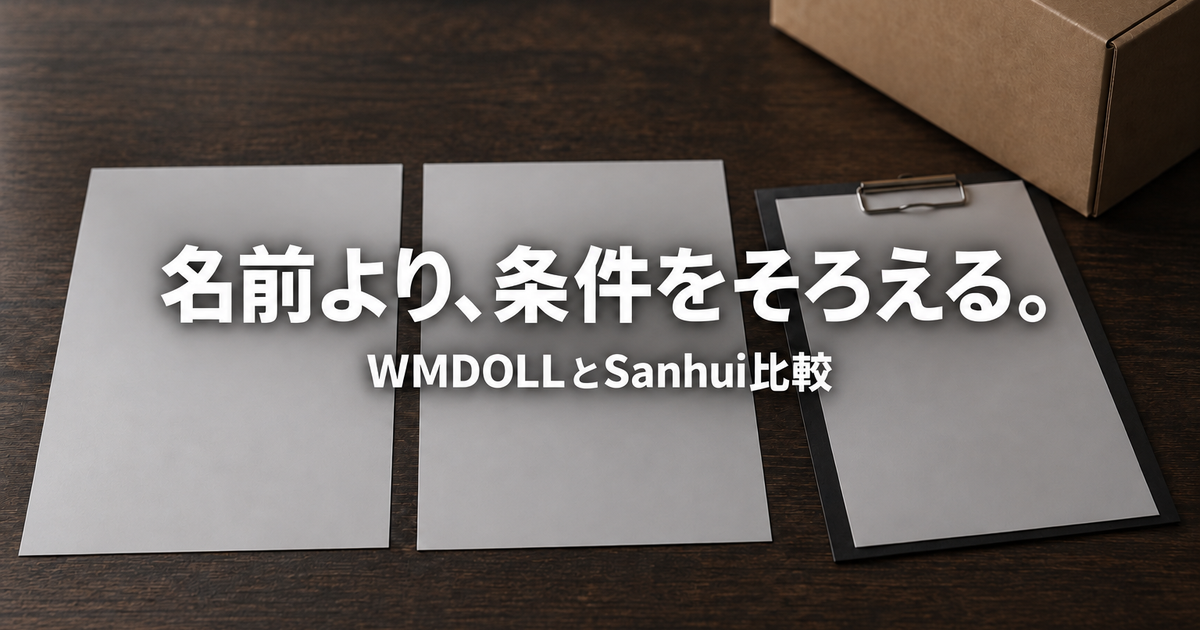 WMDOLLとSanhuiを比較｜XYCOLOも含めた評判と選び方