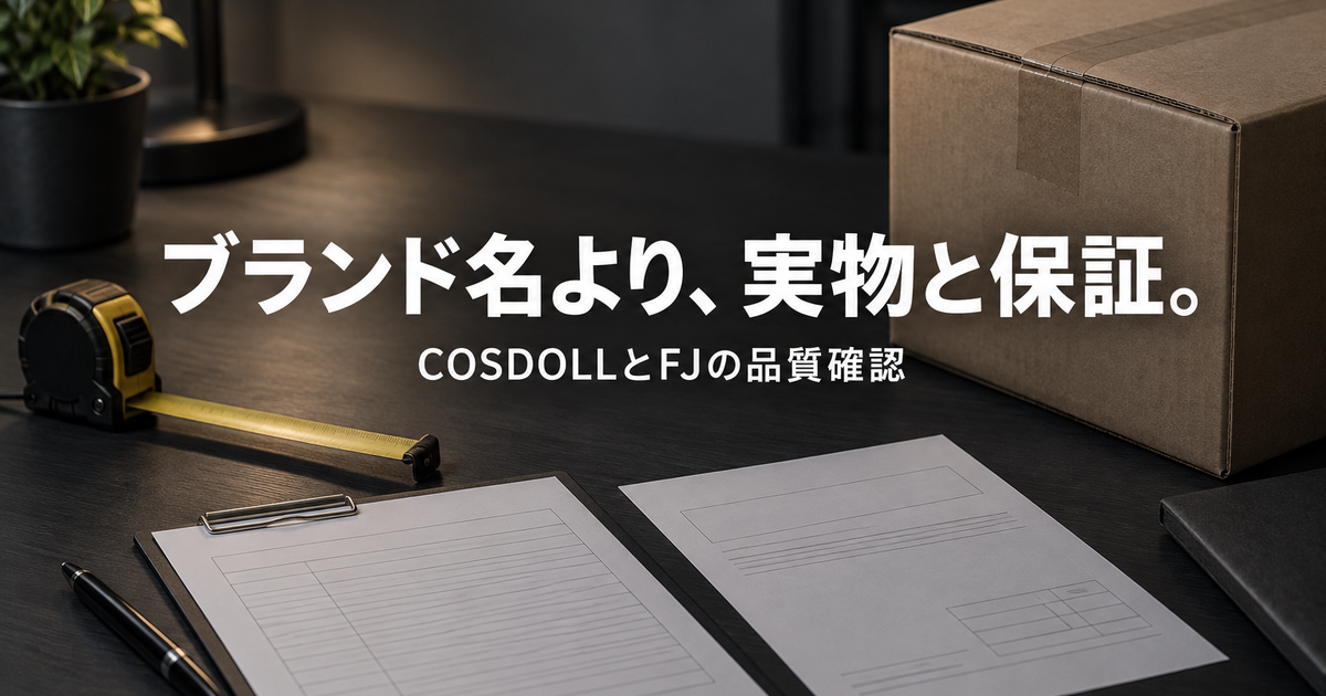 COSDOLLとFJ dollの品質｜実物と仕様を買う前に確かめる