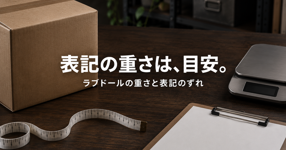 ラブドールの体重表記は実測とどれだけずれる？身長・機種別の目安