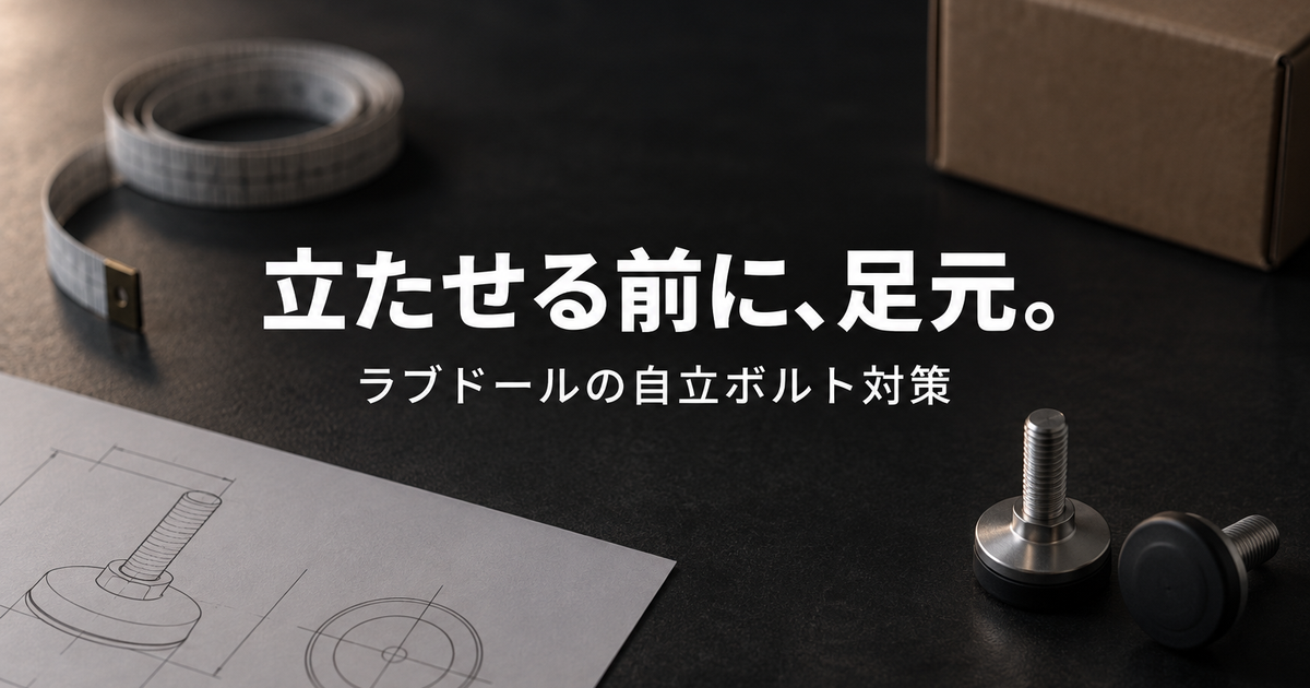 ラブドールの自立ボルト｜床・足裏・靴を守る使い方とネジの直し方
